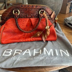 BRAHMIN Louise Rose - Salsa Tri-Color Purse